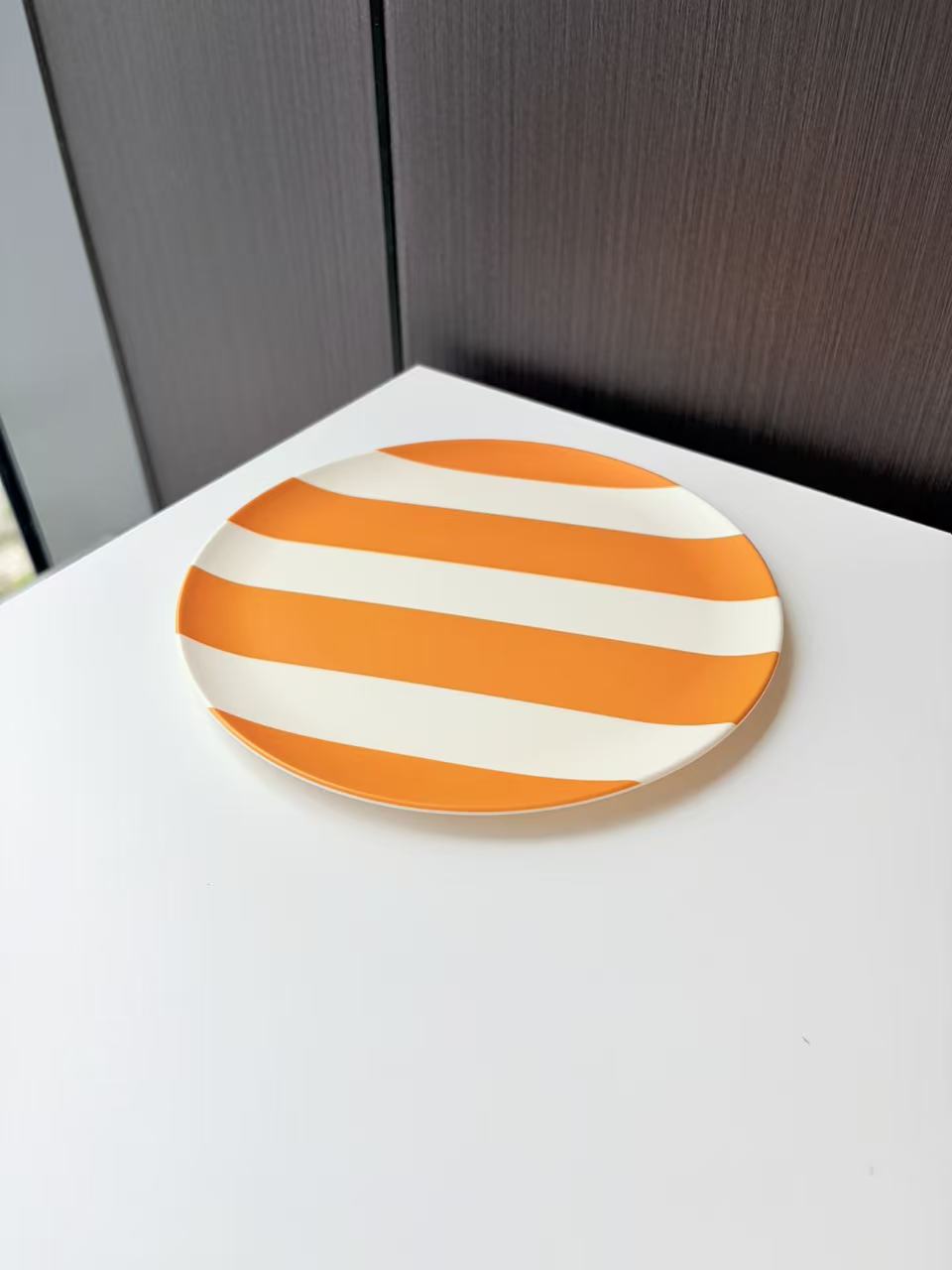 Glazedine Orange Stripe Ceramic Plate – Everyday Dining